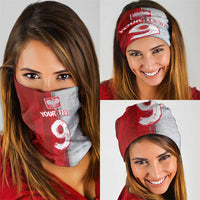 Custom Polish Football Neck Gaiter Eagle Wings Grunge Sporty Half Style - Wonder Print Shop