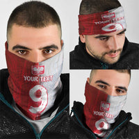 Custom Polish Football Neck Gaiter Eagle Wings Grunge Sporty Half Style - Wonder Print Shop