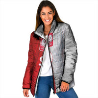 Custom Polish Football Padded Jacket Eagle Wings Grunge Sporty Half Style - Wonder Print Shop