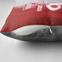 Custom Polish Football Pillow Cover Eagle Wings Grunge Sporty Half Style - Wonder Print Shop