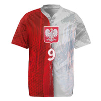 Custom Polish Football Rugby Jersey Eagle Wings Grunge Sporty Half Style - Wonder Print Shop