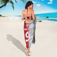 Custom Polish Football Sarong Eagle Wings Grunge Sporty Half Style - Wonder Print Shop