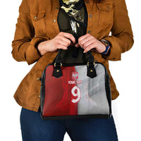 Custom Polish Football Shoulder Handbag Eagle Wings Grunge Sporty Half Style - Wonder Print Shop