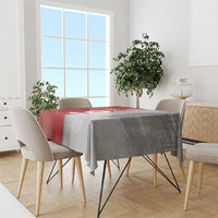 Custom Polish Football Tablecloth Eagle Wings Grunge Sporty Half Style - Wonder Print Shop