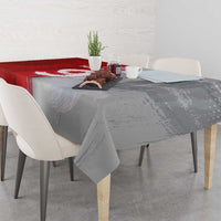 Custom Polish Football Tablecloth Eagle Wings Grunge Sporty Half Style - Wonder Print Shop