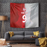 Custom Polish Football Tapestry Eagle Wings Grunge Sporty Half Style - Wonder Print Shop