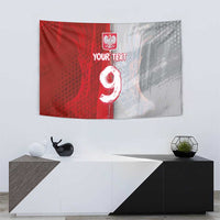 Custom Polish Football Tapestry Eagle Wings Grunge Sporty Half Style - Wonder Print Shop