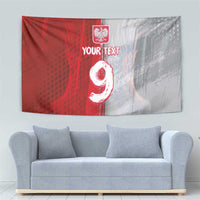 Custom Polish Football Tapestry Eagle Wings Grunge Sporty Half Style - Wonder Print Shop