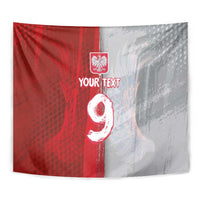 Custom Polish Football Tapestry Eagle Wings Grunge Sporty Half Style - Wonder Print Shop