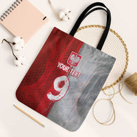 Custom Polish Football Tote Bag Eagle Wings Grunge Sporty Half Style - Wonder Print Shop