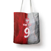 Custom Polish Football Tote Bag Eagle Wings Grunge Sporty Half Style - Wonder Print Shop