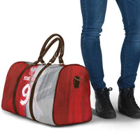 Custom Polish Football Travel Bag Eagle Wings Grunge Sporty Half Style - Wonder Print Shop