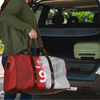 Custom Polish Football Travel Bag Eagle Wings Grunge Sporty Half Style - Wonder Print Shop