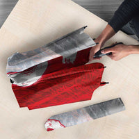 Custom Polish Football Umbrella Eagle Wings Grunge Sporty Half Style - Wonder Print Shop
