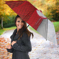 Custom Polish Football Umbrella Eagle Wings Grunge Sporty Half Style - Wonder Print Shop
