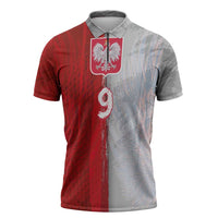 Custom Polish Football Zipper Polo Shirt Eagle Wings Grunge Sporty Half Style - Wonder Print Shop
