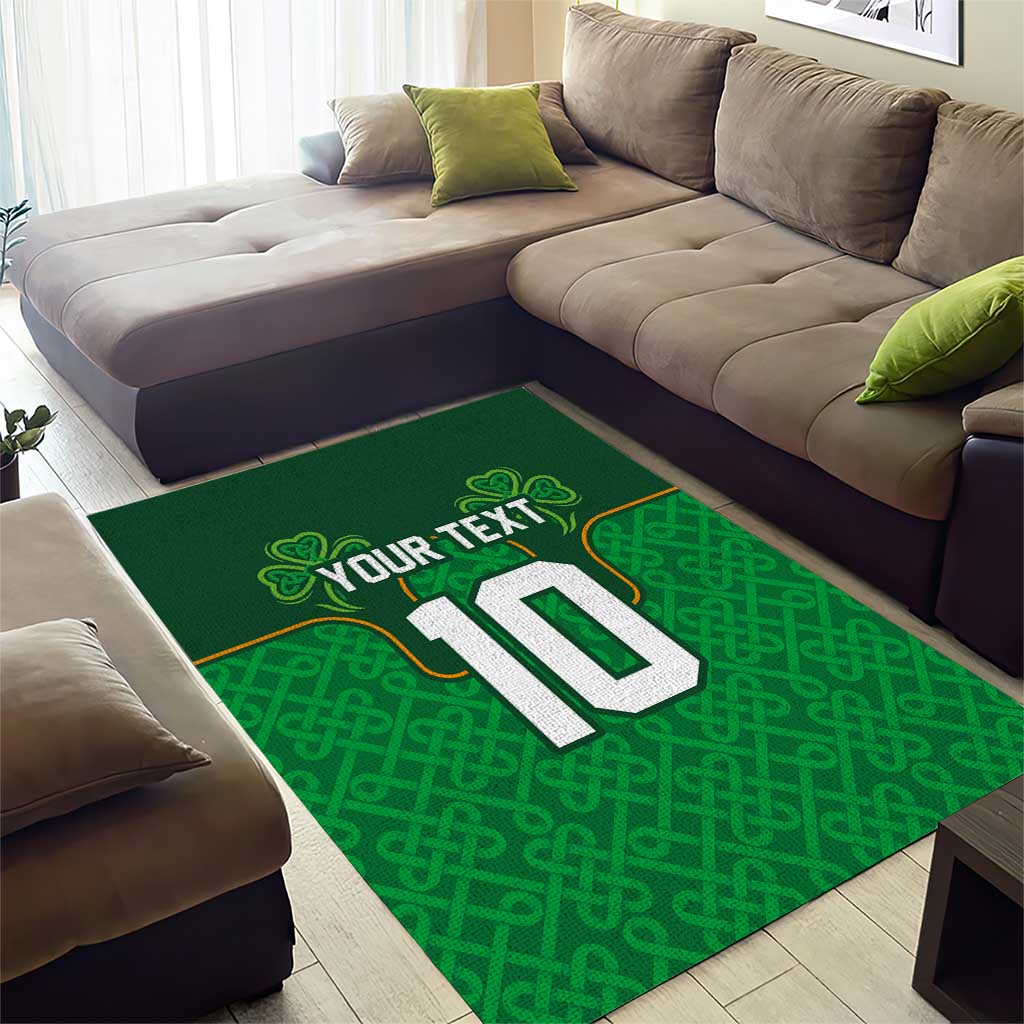 Custom Ireland Football Area Rug The Boys in Green-Go Champions