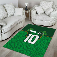 Custom Ireland Football Area Rug The Boys in Green-Go Champions