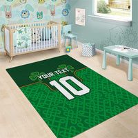 Custom Ireland Football Area Rug The Boys in Green-Go Champions
