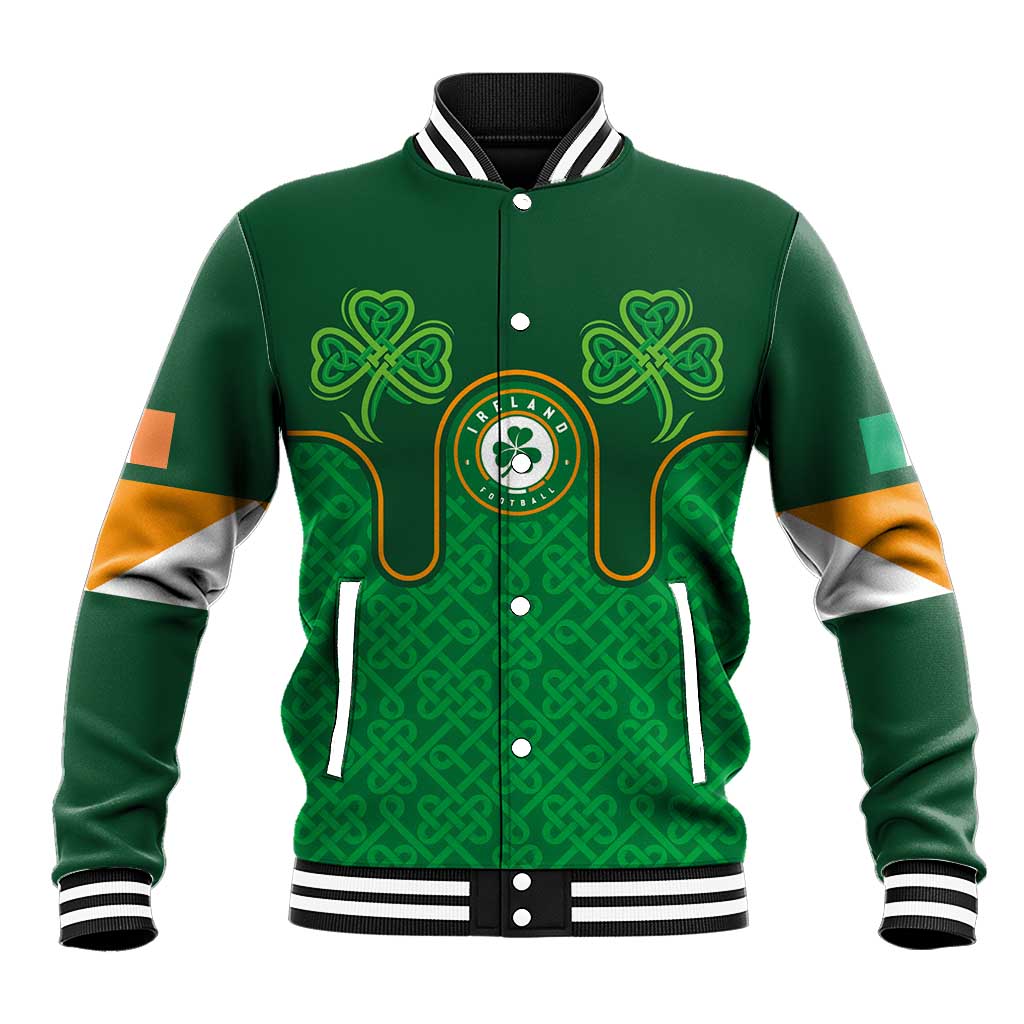 Custom Ireland Football Baseball Jacket The Boys in Green-Go Champions