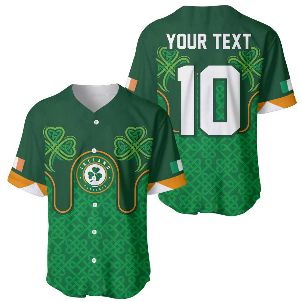 Custom Ireland Football Baseball Jersey The Boys in Green-Go Champions