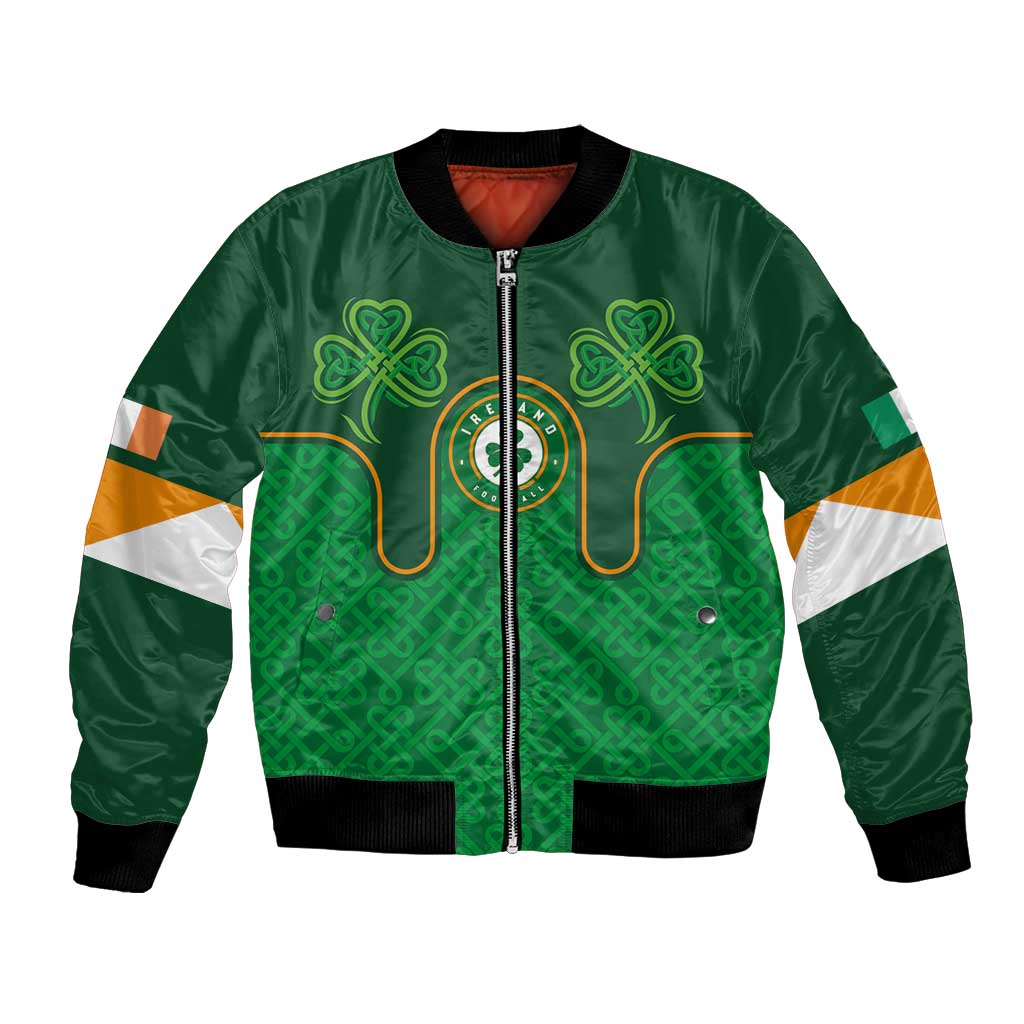 Custom Ireland Football Bomber Jacket The Boys in Green-Go Champions