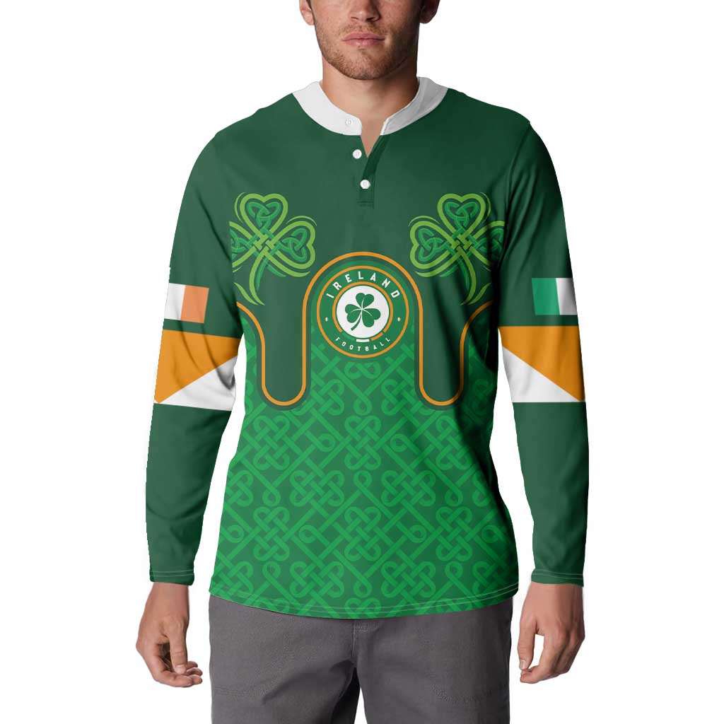 Custom Ireland Football Button Sweatshirt The Boys in Green-Go Champions