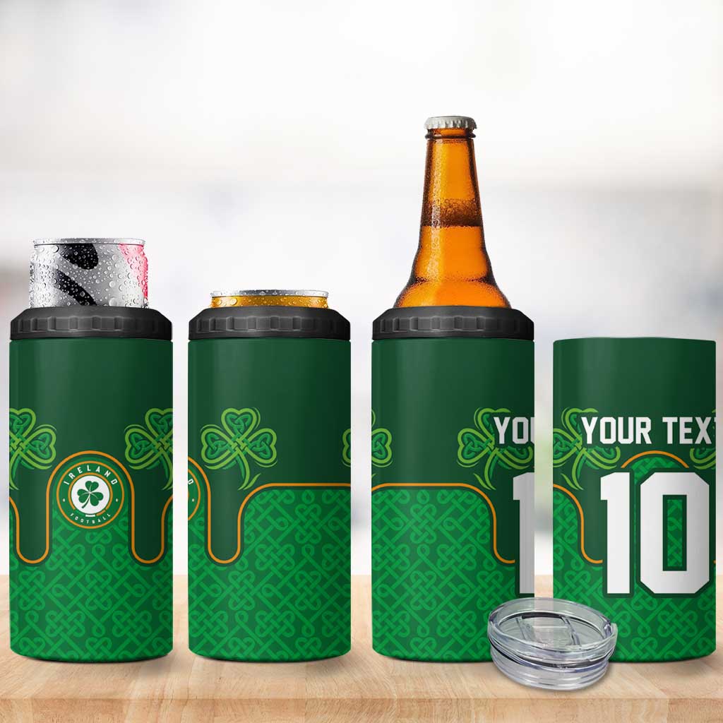 Custom Ireland Football 4 in 1 Can Cooler Tumbler The Boys in Green-Go Champions