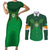 Custom Ireland Football Couples Matching Short Sleeve Bodycon Dress and Long Sleeve Button Shirt The Boys in Green-Go Champions