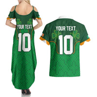 Custom Ireland Football Couples Matching Summer Maxi Dress and Hawaiian Shirt The Boys in Green-Go Champions