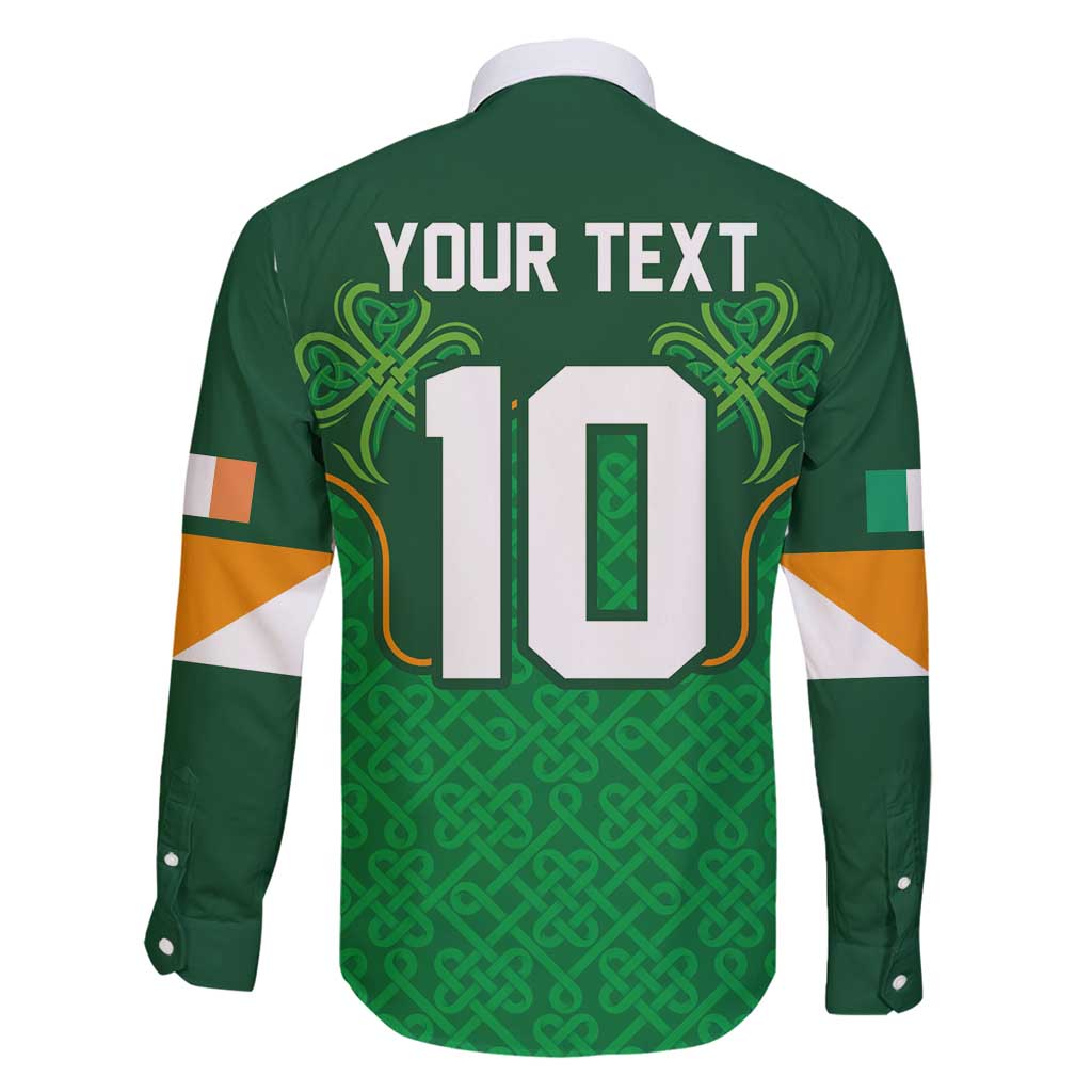 Custom Ireland Football Family Matching Long Sleeve Bodycon Dress and Hawaiian Shirt The Boys in Green-Go Champions