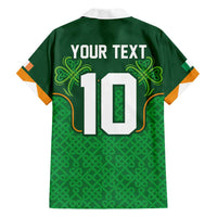 Custom Ireland Football Family Matching Short Sleeve Bodycon Dress and Hawaiian Shirt The Boys in Green-Go Champions