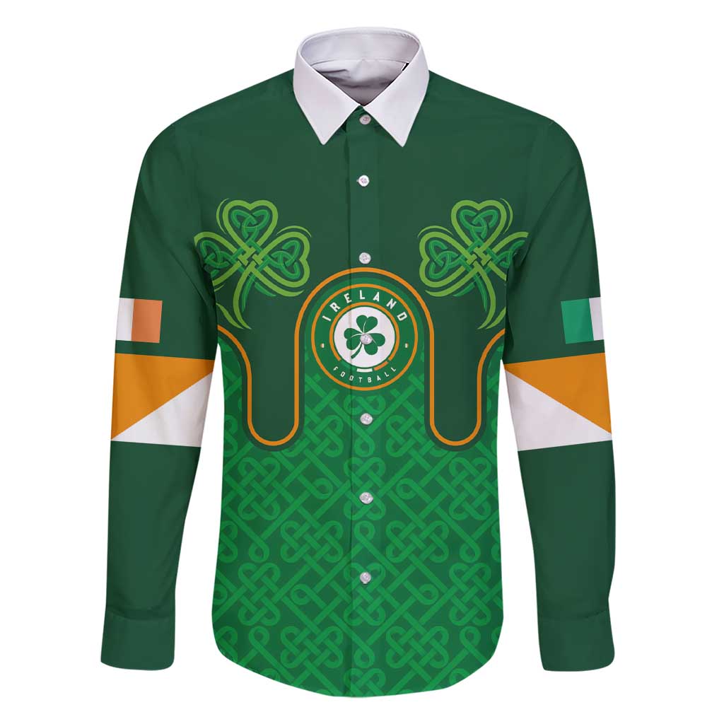 Custom Ireland Football Family Matching Short Sleeve Bodycon Dress and Hawaiian Shirt The Boys in Green-Go Champions