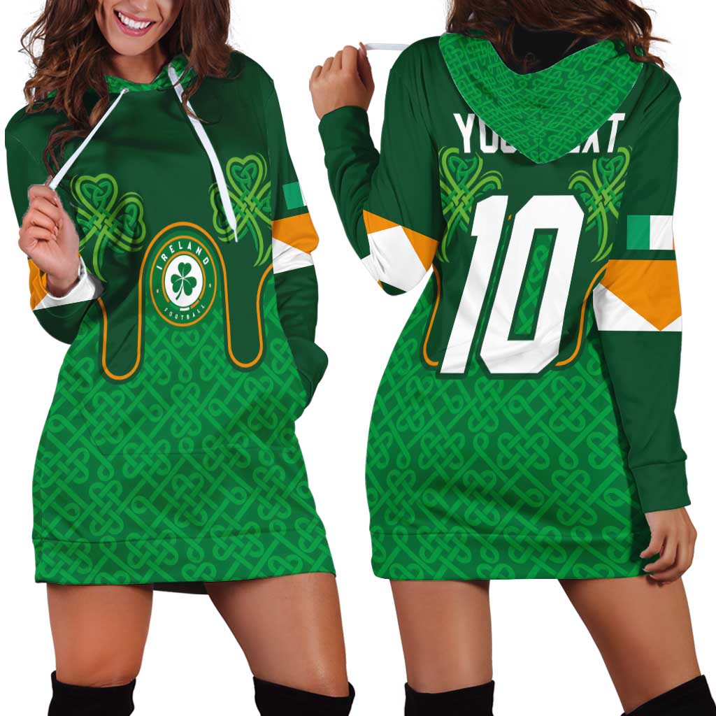 Custom Ireland Football Hoodie Dress The Boys in Green-Go Champions