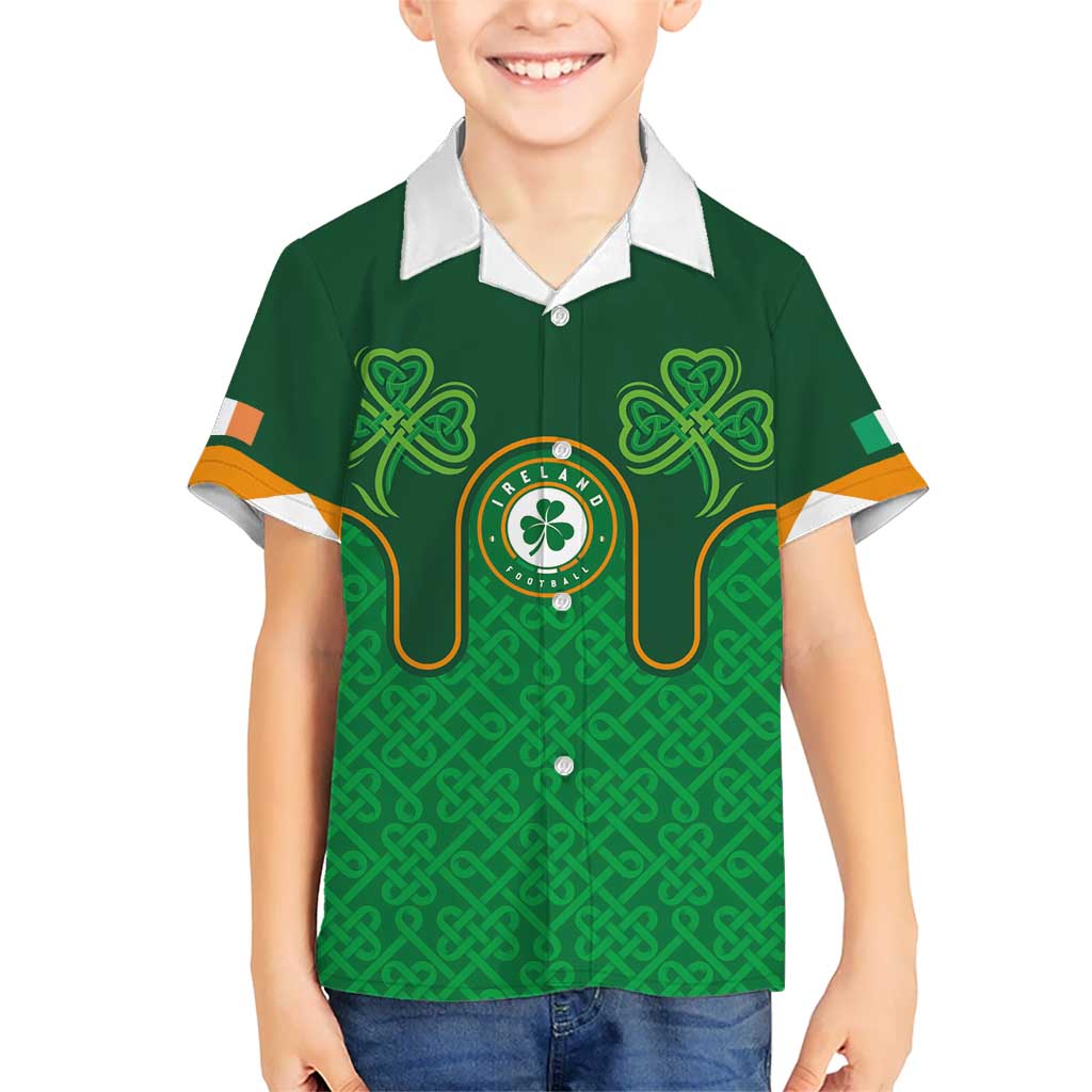 Custom Ireland Football Kid Hawaiian Shirt The Boys in Green-Go Champions