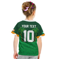 Custom Ireland Football Kid T Shirt The Boys in Green-Go Champions