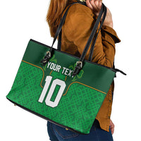 Custom Ireland Football Leather Tote Bag The Boys in Green-Go Champions