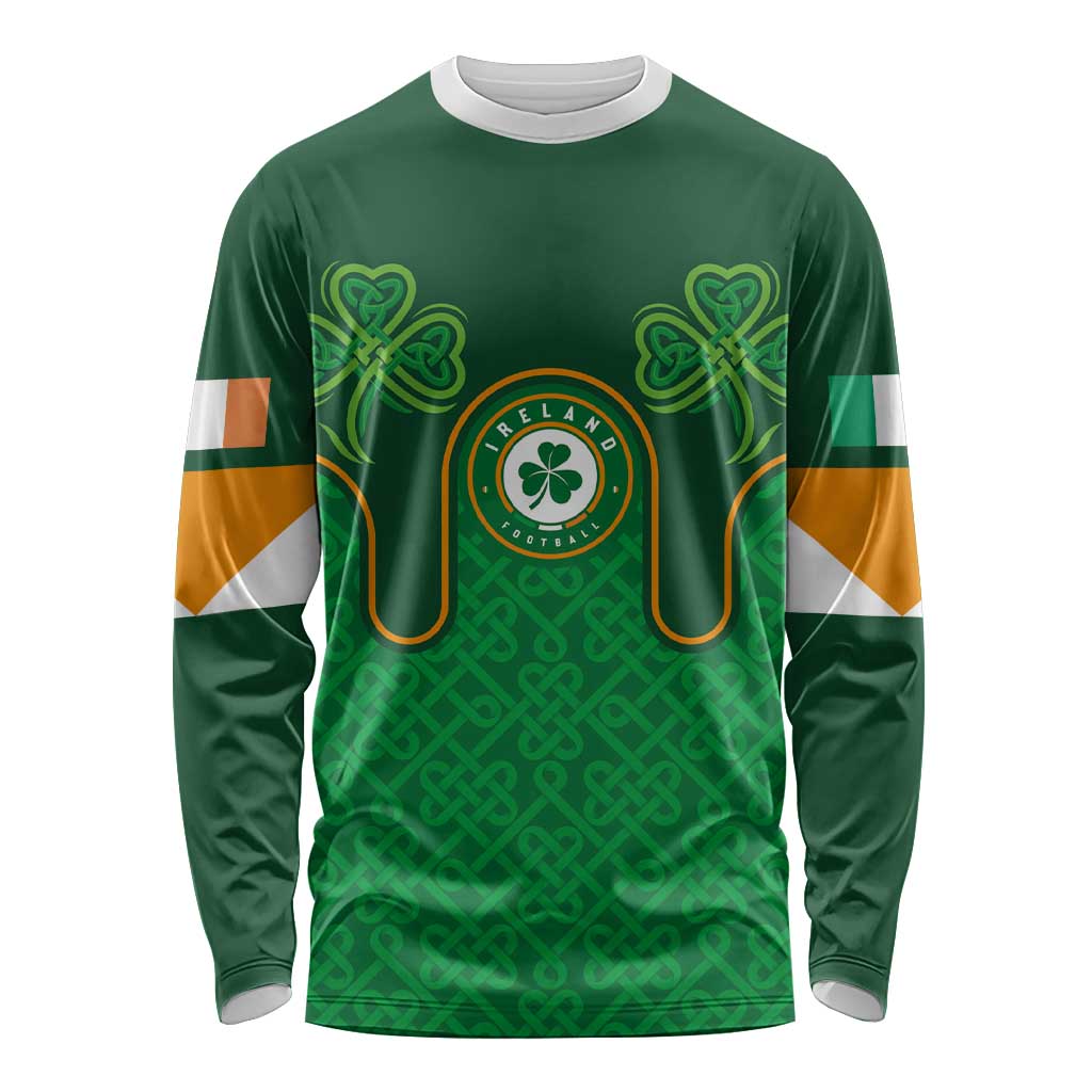 Custom Ireland Football Long Sleeve Shirt The Boys in Green-Go Champions