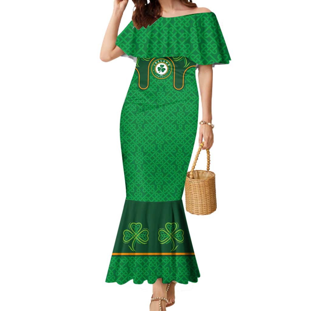 Custom Ireland Football Mermaid Dress The Boys in Green-Go Champions