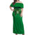 Custom Ireland Football Off Shoulder Maxi Dress The Boys in Green-Go Champions