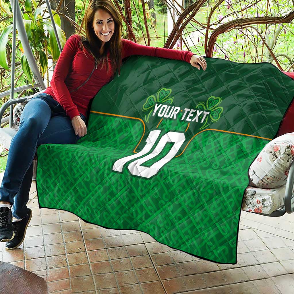 Custom Ireland Football Quilt The Boys in Green-Go Champions