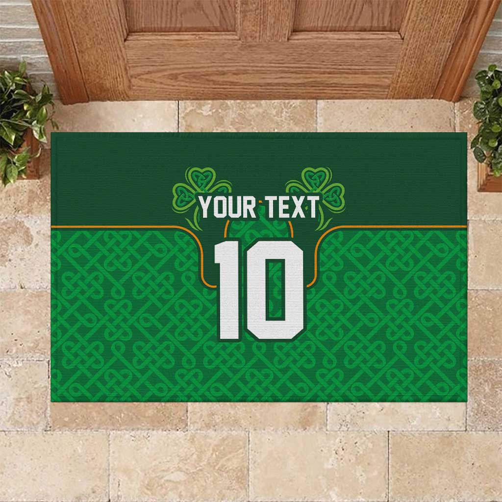 Custom Ireland Football Rubber Doormat The Boys in Green-Go Champions