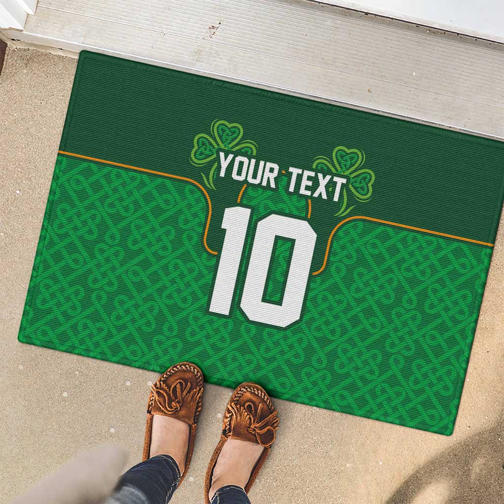 Custom Ireland Football Rubber Doormat The Boys in Green-Go Champions