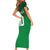 Custom Ireland Football Short Sleeve Bodycon Dress The Boys in Green-Go Champions