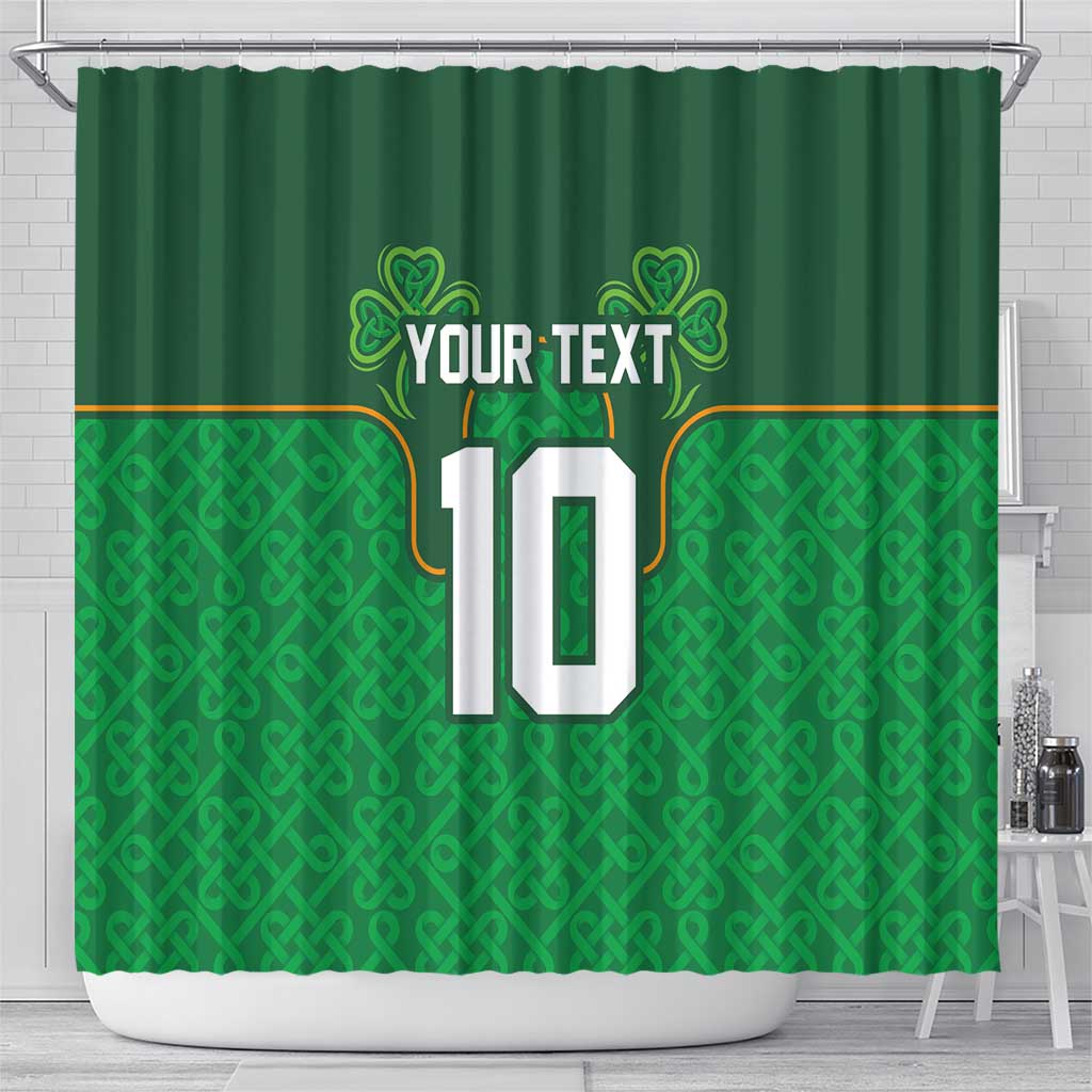 Custom Ireland Football Shower Curtain The Boys in Green-Go Champions