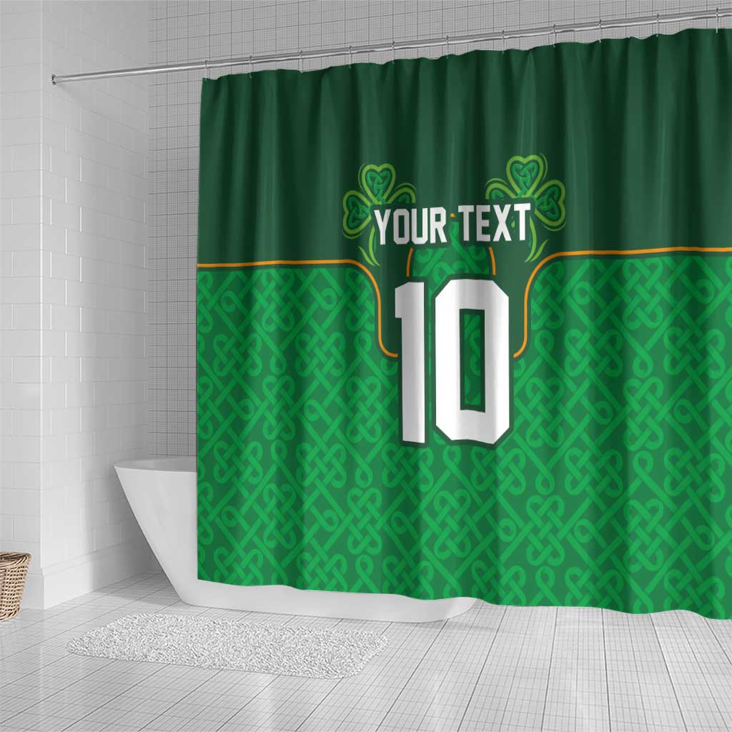 Custom Ireland Football Shower Curtain The Boys in Green-Go Champions