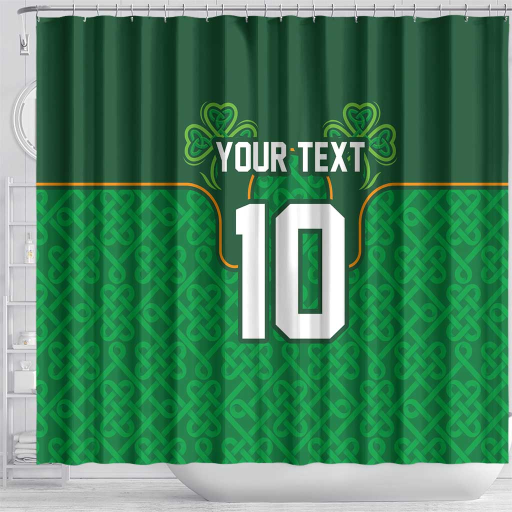 Custom Ireland Football Shower Curtain The Boys in Green-Go Champions
