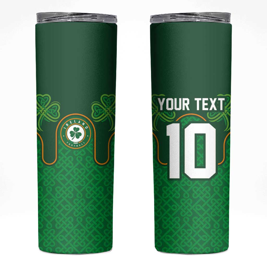 Custom Ireland Football Skinny Tumbler The Boys in Green-Go Champions