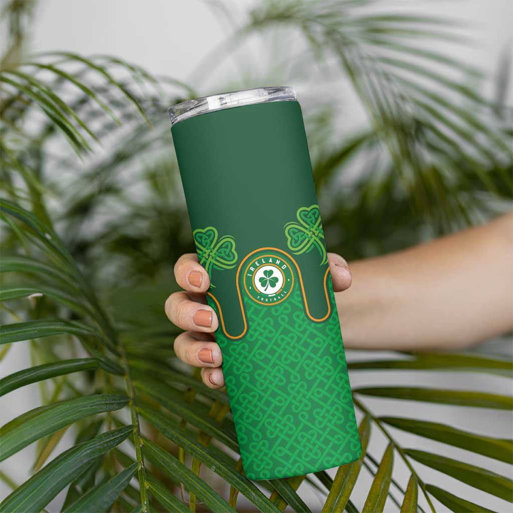 Custom Ireland Football Skinny Tumbler The Boys in Green-Go Champions