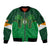 Custom Ireland Football Sleeve Zip Bomber Jacket The Boys in Green-Go Champions